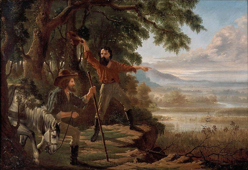 Edward Jukes Greig Arrival of Burke and Wills at Flinders River Spain oil painting art